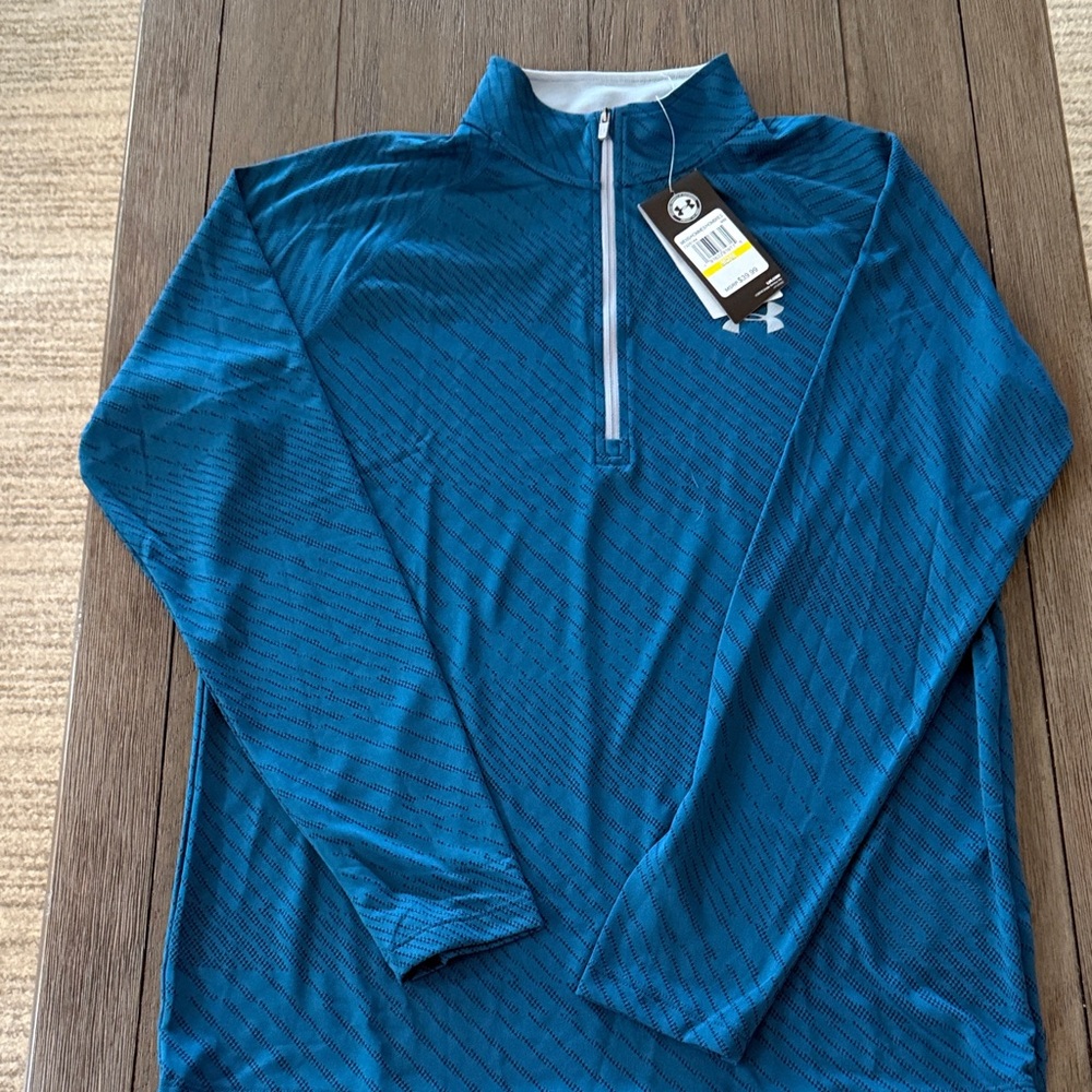 Under Armour Teal Quarter-Zip Top